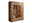 Landscape Highboard I-L MERAN Hochwertiges Highboard aus Holz mit Glastüren, dekorativen Elementen und seitlicher Perspektive.