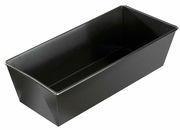 Schwarze Kastenform 25cm aus Metall, schräg von oben fotografiert