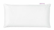 Nackenstützkissen 40 x 80 cm, weiße Farbe, mit eingeprägtem Logo, Ansicht von oben