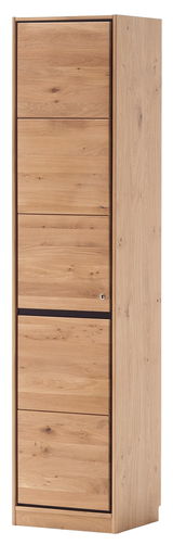Holz-Aktenschrank mit einer Tür, seitliche Perspektive