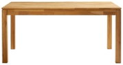 Holzesstisch aus Eiche in Frontalansicht