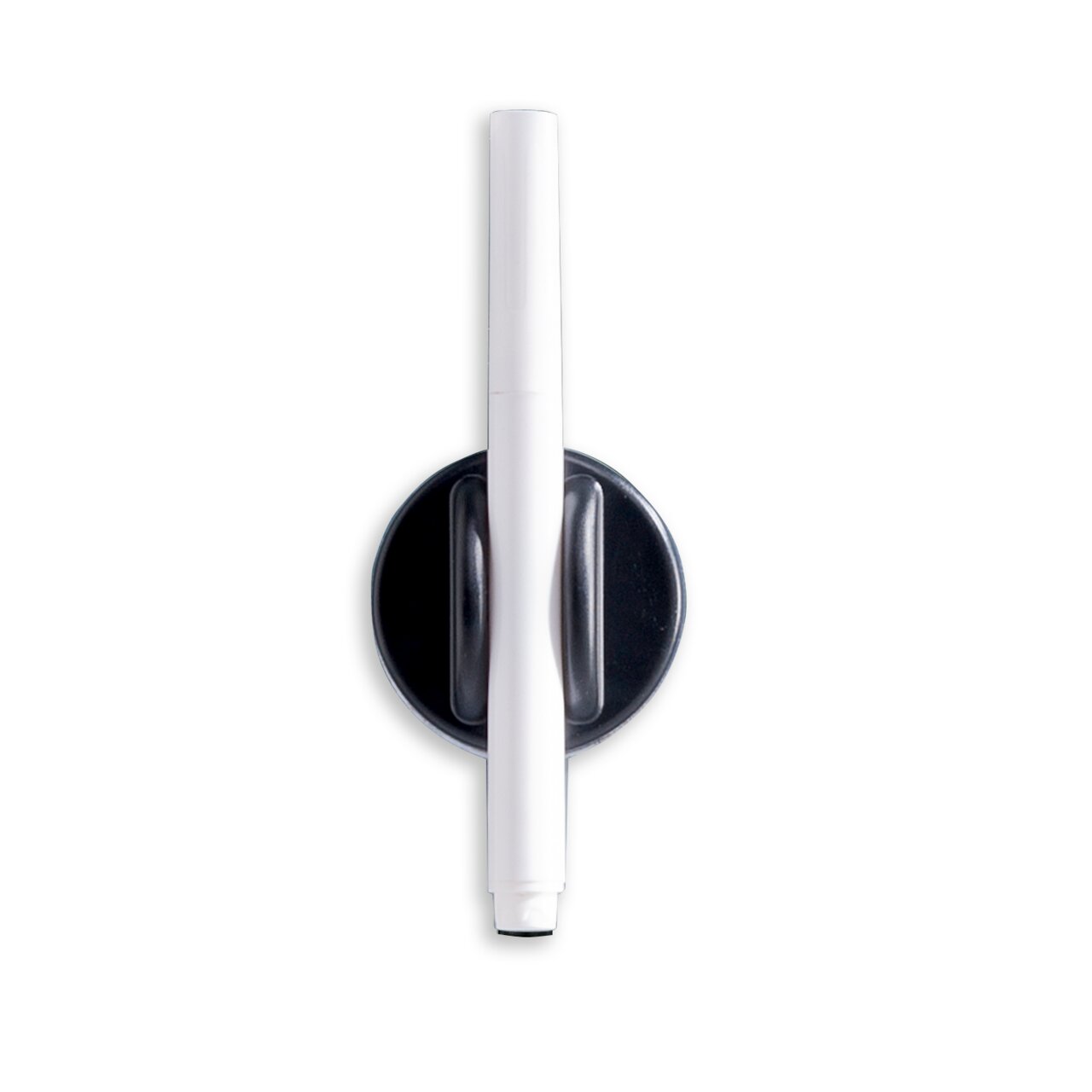 Magnetischer Stifthalter mit weißem Stift, Draufsicht