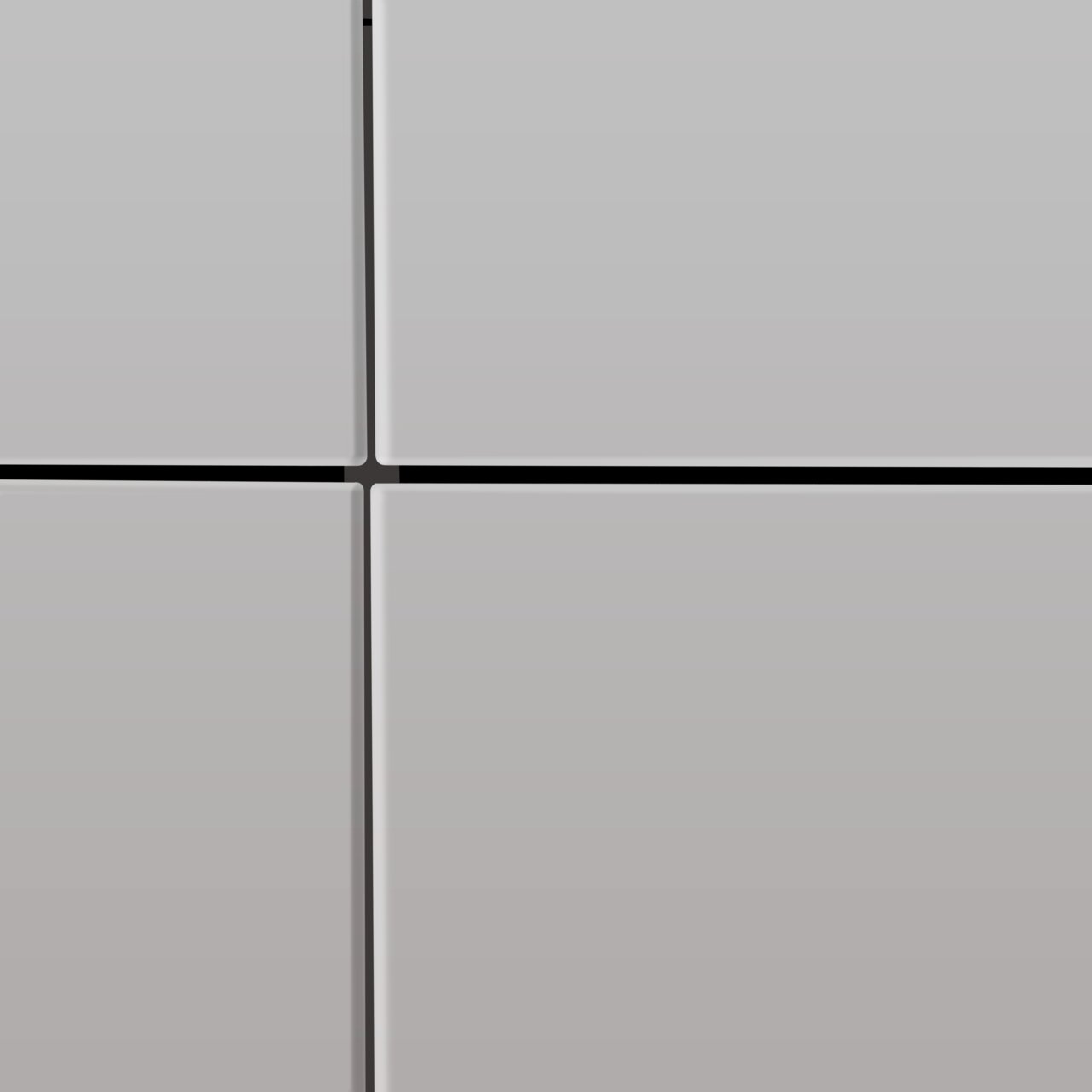 Vorderansicht eines modernen XL-Schuhschranks mit glatten, grauen Türen und minimalistischen Linien.