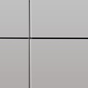 Vorderansicht eines modernen XL-Schuhschranks mit glatten, grauen Türen und minimalistischen Linien.