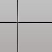 Vorderansicht eines modernen XL-Schuhschranks mit glatten, grauen Türen und minimalistischen Linien.