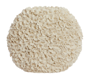 Vase mit blütenartiger Struktur, frontal fotografiert