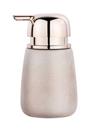 Keramik Seifenspender Glimma in eleganter, glänzender Optik mit strukturierter Oberfläche, Vorderansicht
