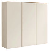 XL-Hängeschuhschrank 3T in seitlicher Perspektive mit drei Türen in schlichtem Design