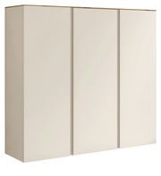 XL-Hängeschuhschrank 3T in seitlicher Perspektive mit drei Türen in schlichtem Design