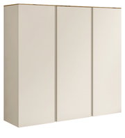 XL-Hängeschuhschrank 3T in seitlicher Perspektive mit drei Türen in schlichtem Design