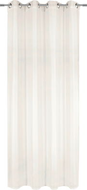 Weißer Ösenschal in der Größe 140x245 cm, frontal fotografiert