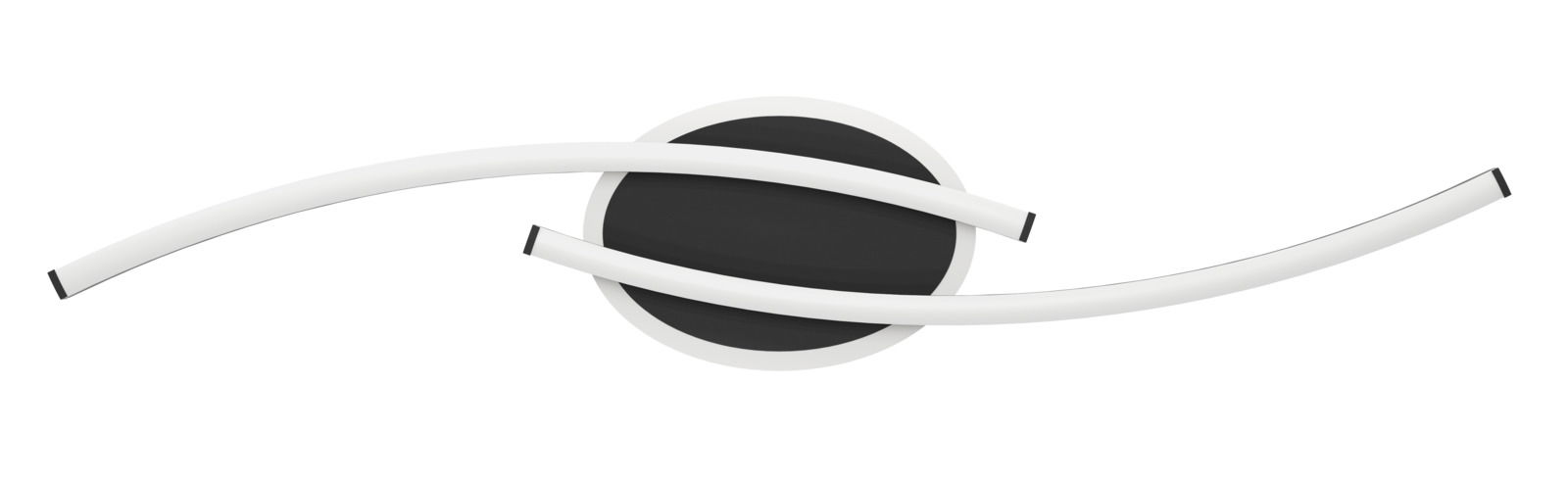 Eglo Leuchten Deckenleuchte LUNGOLAGO Moderne Deckenleuchte LUNGOLAGO mit geschwungenem Design, Ansicht von oben.