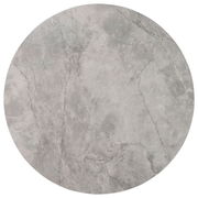 Runde Tischplatte mit grauer Marmoroptik, Draufsicht