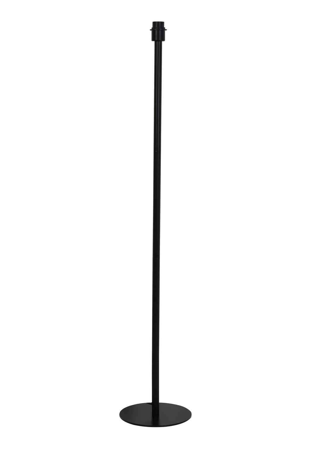 Light&Living Staande lamp RODRIGO Schwarze Stehleuchte mit rundem Sockel, seitliche Perspektive