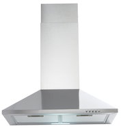 Moderne Edelstahl-Dunstabzugshaube, Frontalansicht