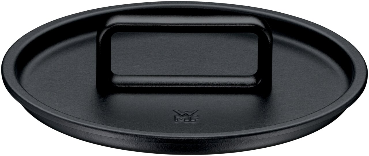 Zwarte deksel van de WMF Flavour-braadpan, bovenaanzicht