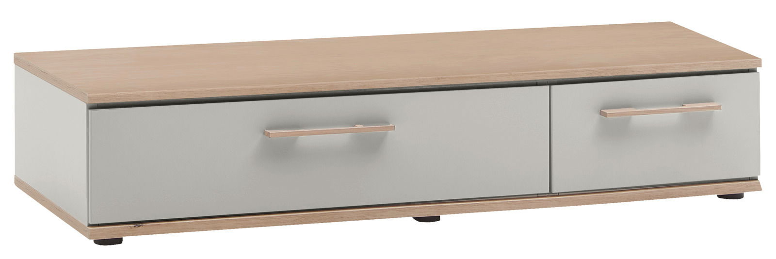 Venda Unterbau für Drehtürenschrank MANHATTAN Unterbau für Drehtürenschrank in Holzoptik mit zwei Schubladen, Frontansicht