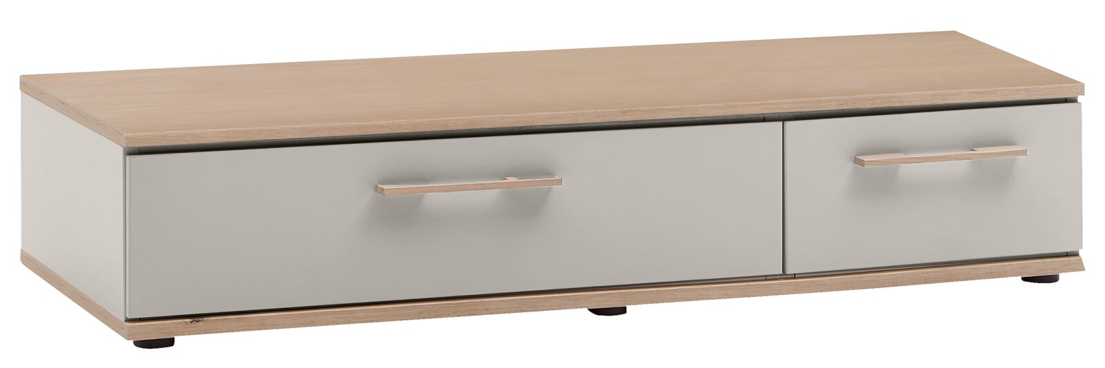 Venda Unterbau für Drehtürenschrank MANHATTAN Unterbau für Drehtürenschrank in Holzoptik mit zwei Schubladen, Frontansicht