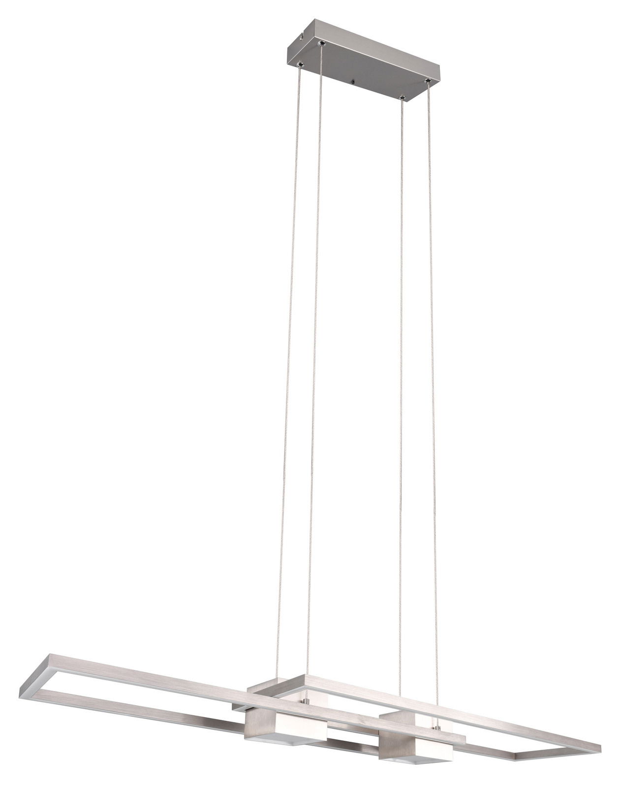 Moderne Pendelleuchte ALBANY in rechteckigem Design, seitliche Perspektive