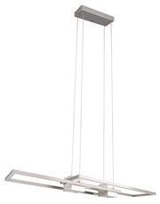 Moderne Pendelleuchte ALBANY in rechteckigem Design, seitliche Perspektive