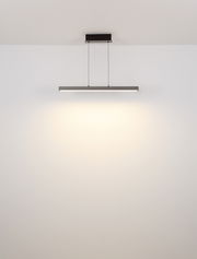 Moderne Hängeleuchte ETHAN von Globo Lighting, rechteckiges Design, seitliche Perspektive