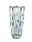 Kristallvase Quartz 26cm mit facettiertem Design, Frontalansicht