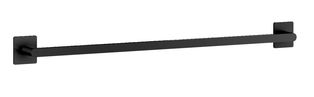 Beslagsboden Handtuchstange CUBE Schwarze Handtuchstange aus Metall, seitliche Perspektive