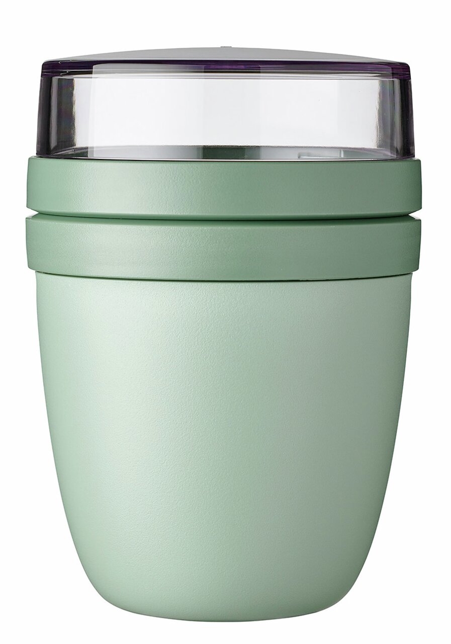 Mepal Snackpot-Set 3-tlg. RANGE Nordic Sage Snackpot-Set in Salbeigrün, seitliche Ansicht