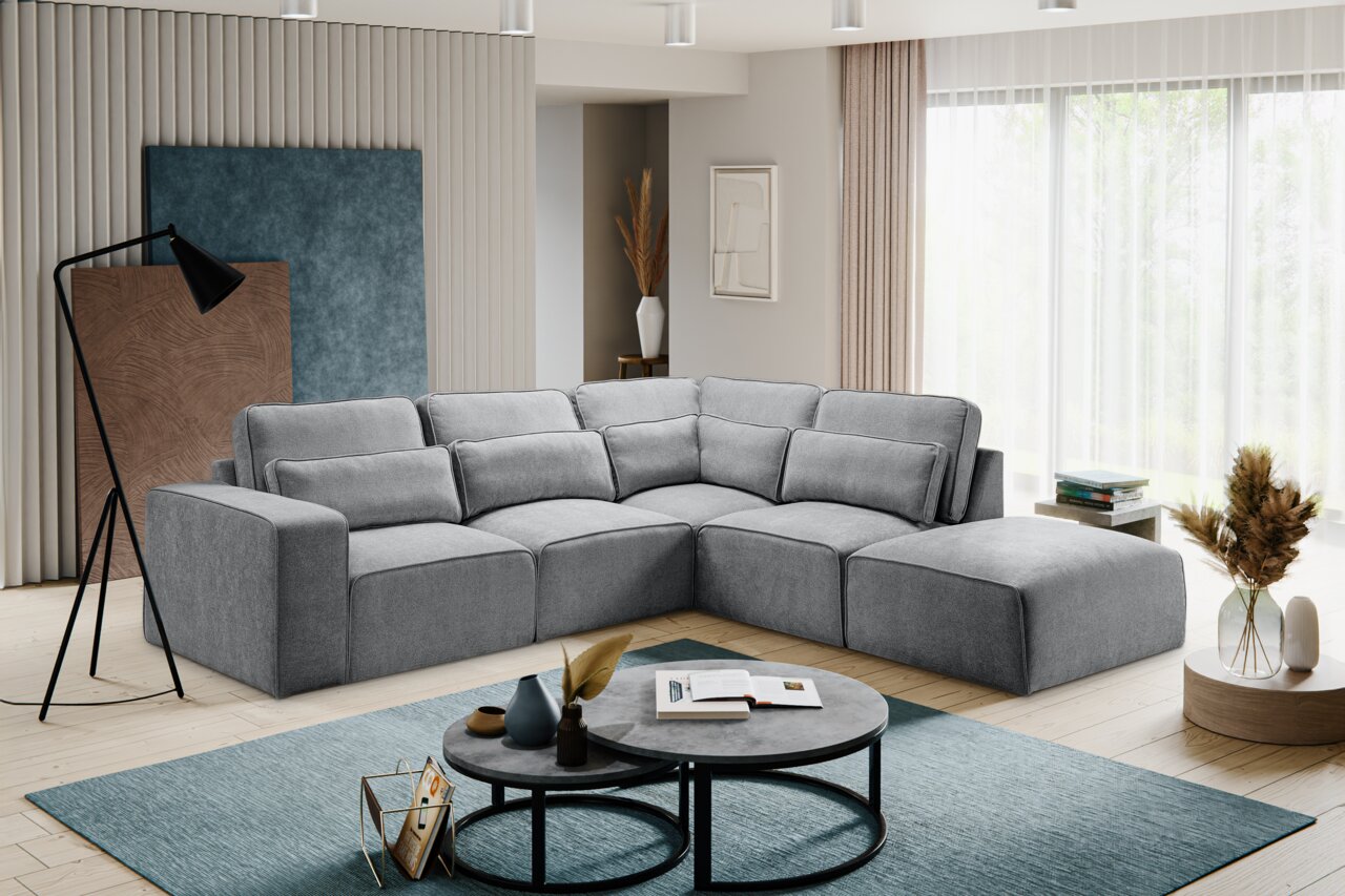 MID.YOU Ecksofa LUX | grau