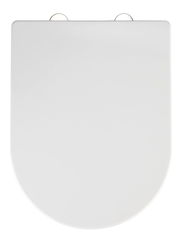 Premium WC-Sitz Calla in Draufsicht, schlichtes weißes Design