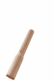 Houten stempel van beukenhout, zijaanzicht