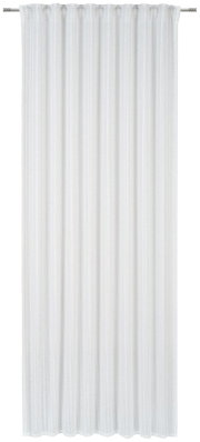 Weißer Fertigvorhang 135x245cm, frontal aufgenommen