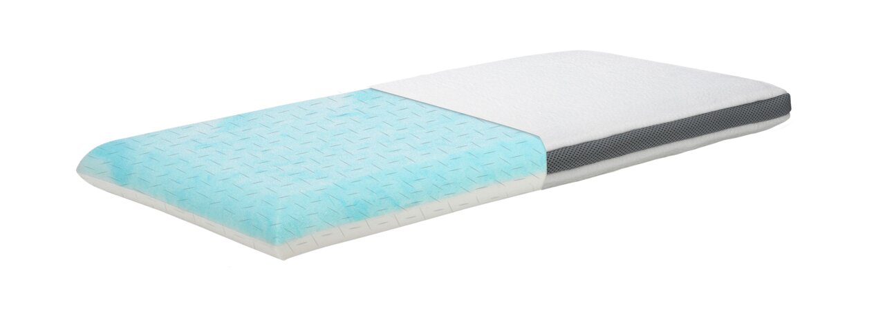Linneweber Nackenstützkissen Mini 32x72cm CURACAO Nackenstützkissen Mini in seitlicher Perspektive mit sichtbarem Schaumstoffkern und abnehmbarem Bezug.