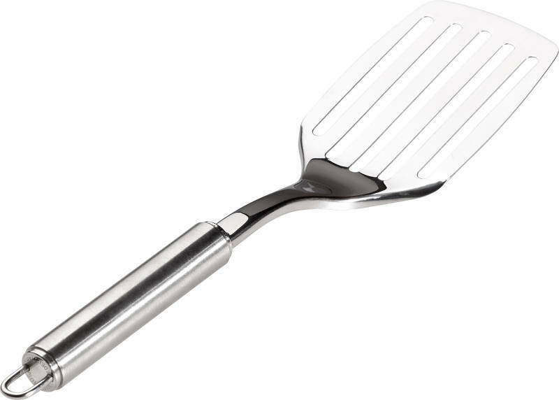 Pfannenwender ProfiLine aus Edelstahl, seitliche Perspektive