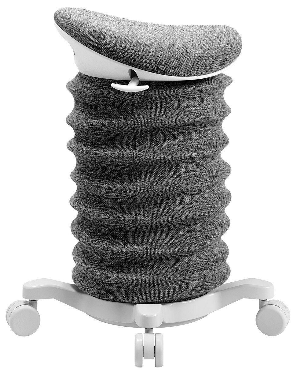 Grauer Aktiv-Sitz SITNESS 4D AGR von Topstar, seitliche Perspektive