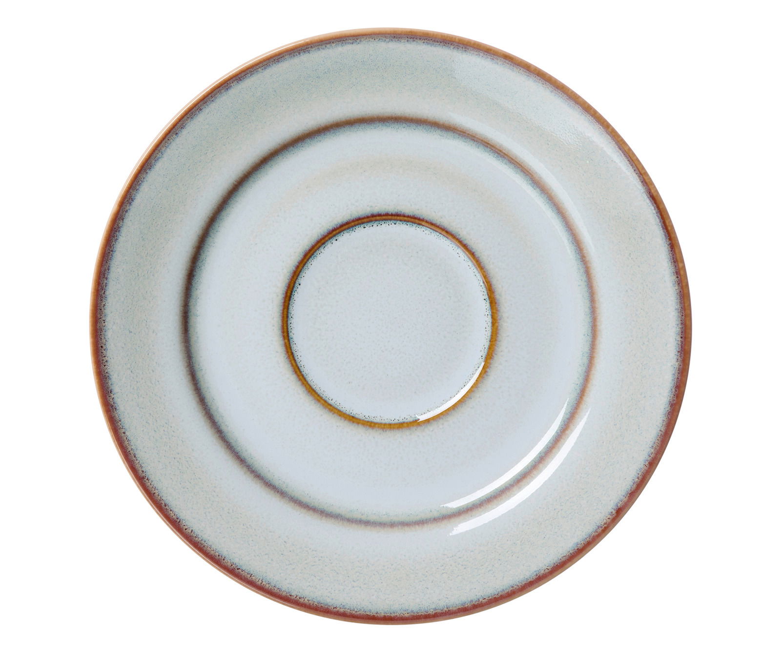 Ritzenhoff & Breker Kaffeeunterteller PORTOFINO Kaffeeunterteller 15,5 cm aus der Vogelperspektive, mit dezentem Farbverlauf und glatter Oberfläche.