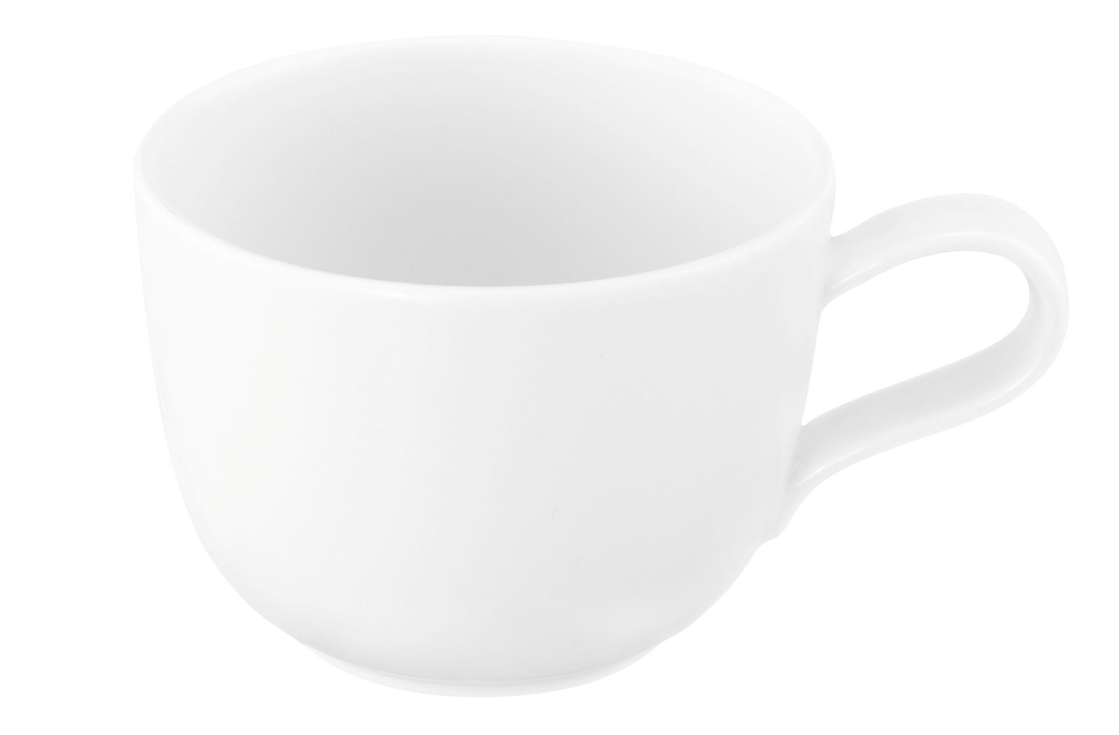 Seltmann Weiden Kaffeetasse LIBERTY Weiße Kaffeetasse Liberty 0,26l aus Porzellan, seitliche Perspektive