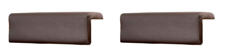 Valnatura Steckkissen LIGNUM Zwei braune Steckkissen in seitlicher Perspektive