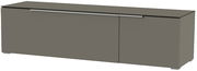 TV-Lowboard in grauer Farbe, frontale Perspektive