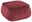 Z2 Hocker quadratisch MIE Roter quadratischer Hocker aus Stoff, seitliche Perspektive