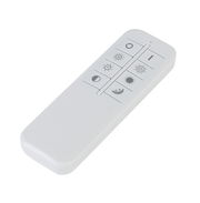 Fernbedienung für LED-Deckenleuchte, schräg von oben fotografiert