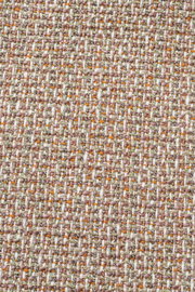 Nahaufnahme eines gewebten Stoffes in natürlichen Erdtönen, geeignet für eine Zierkissenhülle.