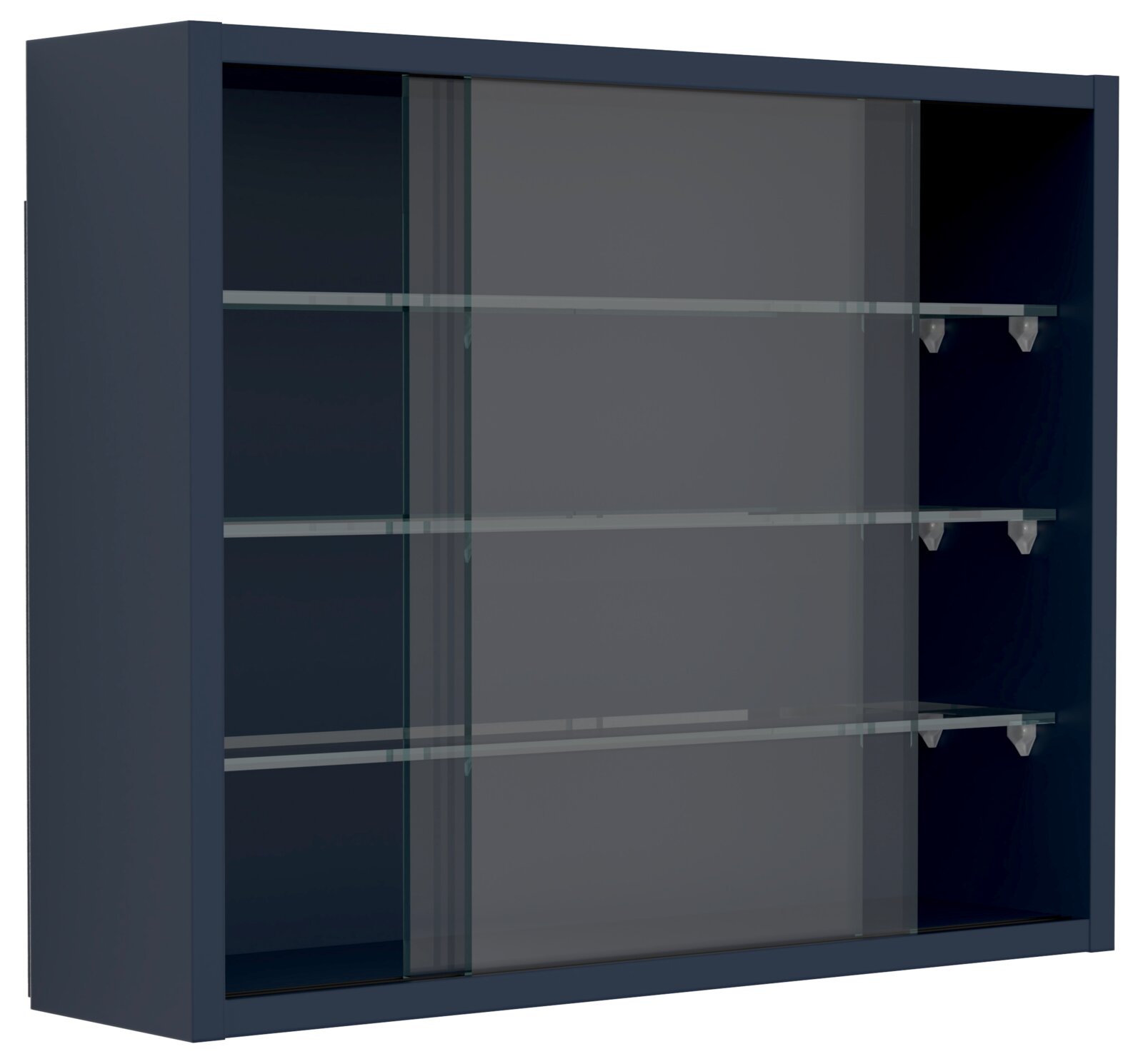 VCM Wandvitrine DRIVALO | anthrazit | B/H/T ca. 50.00x40.00x12.00