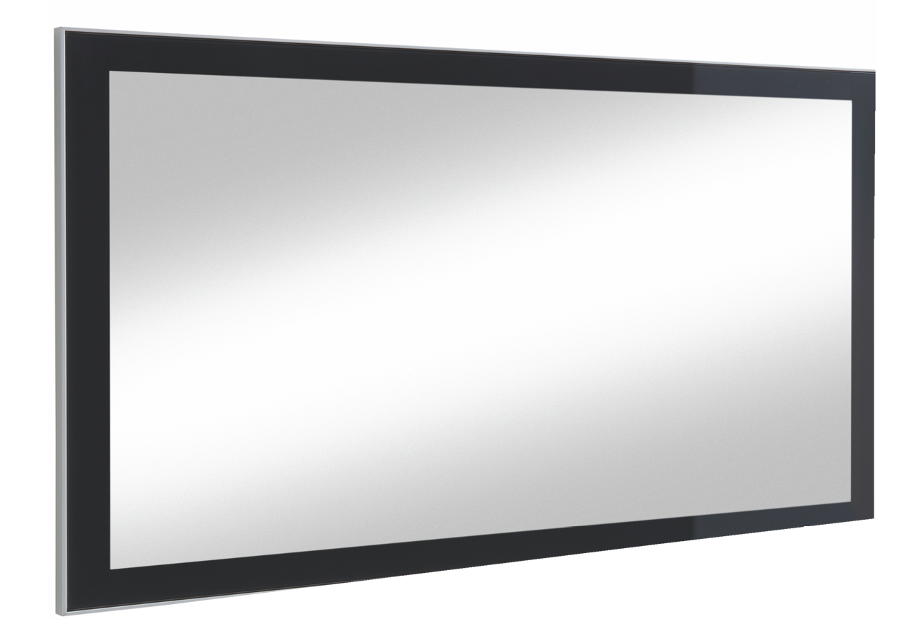 VOSS Spiegel SANTINA Rechteckiger Spiegel mit schwarzem Rahmen, seitliche Perspektive