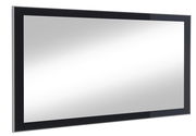 Rechteckiger Spiegel mit schwarzem Rahmen, seitliche Perspektive