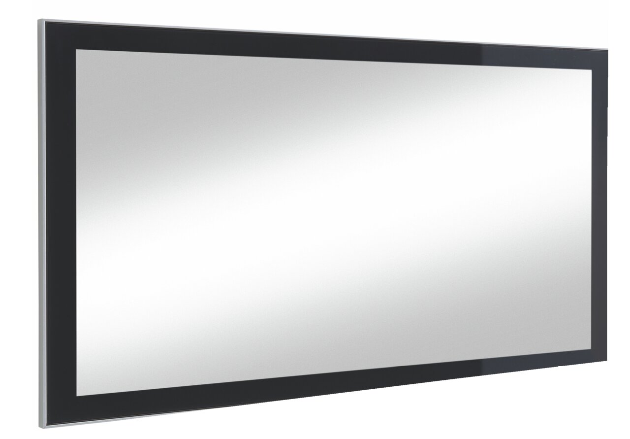 VOSS Spiegel SANTINA Rechteckiger Spiegel mit schwarzem Rahmen, seitliche Perspektive