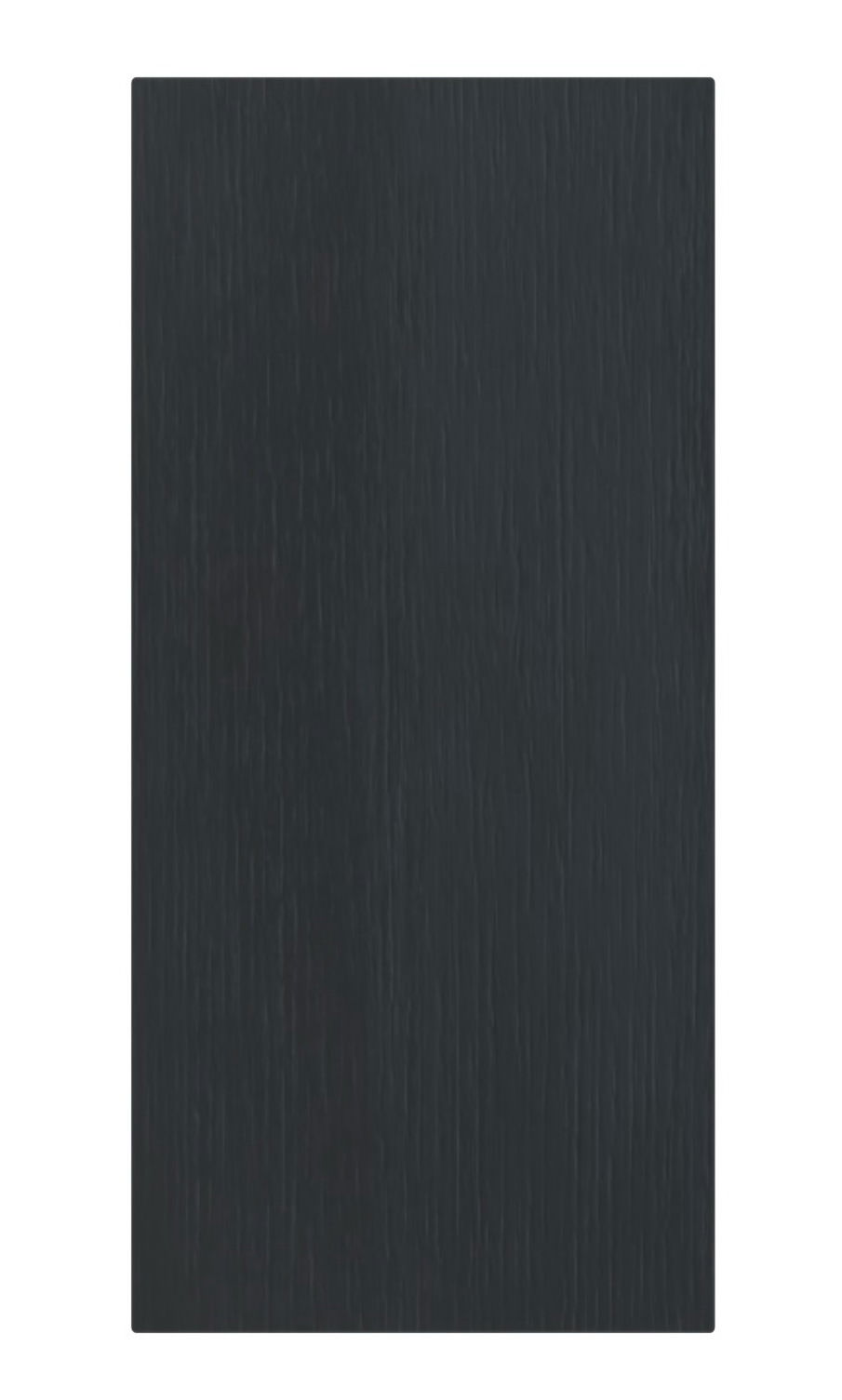 Novel Oberschrank rechts NV.210 Schwarze Schranktür mit Holzmaserung, Frontalansicht