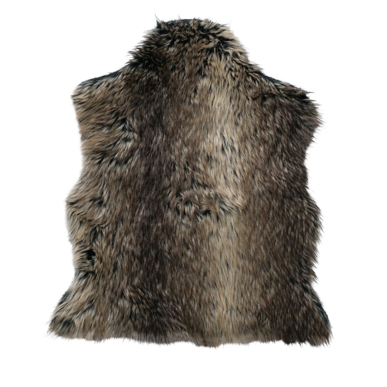 Dekofell Lesko in natürlicher Felloptik, Ansicht von oben