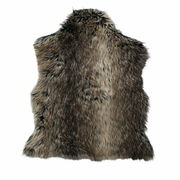 Dekofell Lesko in natürlicher Felloptik, Ansicht von oben