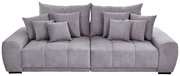 Graues Big-Sofa TAVANI mit mehreren Kissen, Frontalansicht